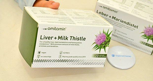 amitamin Leber & Mariendistel Komplex im Test - Enthält hochdosiertes Mariendistel-Extrakt