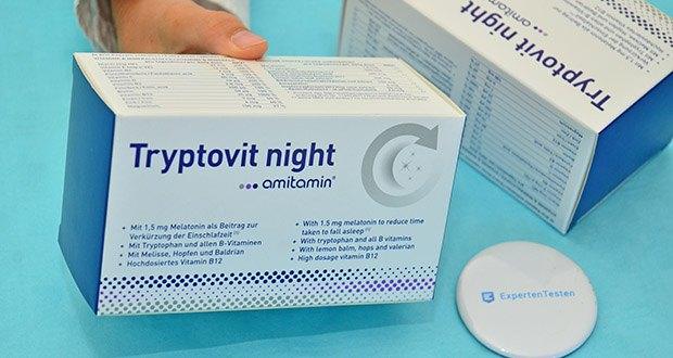 amitamin Tryptovit night im Test - Kombination aus Aminosäuren, Vitaminen, Mineral- und Pflanzenstoffen