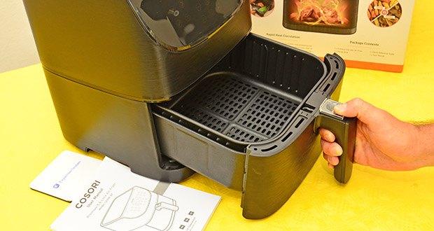 Cosori 5,5-Liter Heißluftfritteuse im Test - Großes 5,5L Fassungsvermögen
