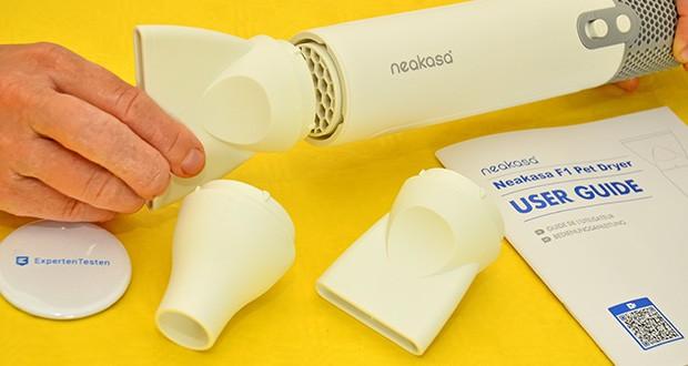 Neakasa F1 Haartrockner für Haustiere im Test - Drei spezielle Düsen für alle Haustierstile