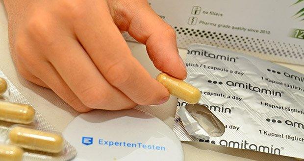 amitamin Leber & Mariendistel Komplex im Test - Enthält 200 mg Artischocken-Extrakt pro Kapsel