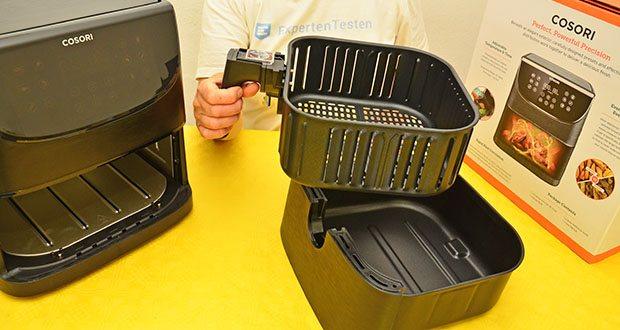 Cosori 5,5-Liter Heißluftfritteuse im Test - Einfache Reinigung nach Gebrauch