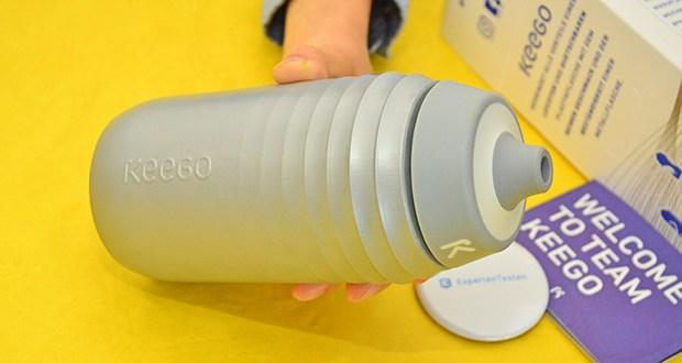 Trinkflasche Test KEEGO Elastisches Titan Sport Trinklasche 500ml silver im Test - Leichtgewichtig: Nur 72 Gramm Gewicht