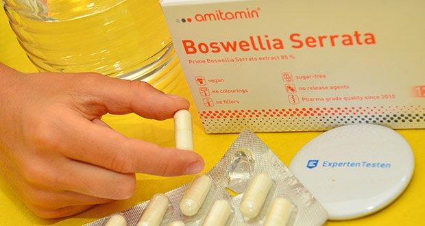amitamin Boswellia Serrata im Test - Gute Bioverfügbarkeit der Boswelliasäuren