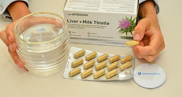 amitamin Leber & Mariendistel Komplex im Test - UnterstĂĽtzt eine gesunde Leberfunktion