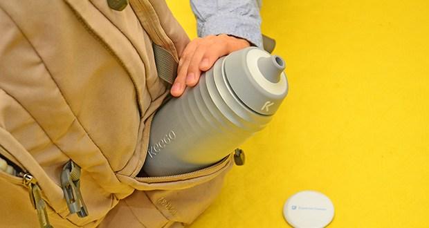 Trinkflasche Test KEEGO Elastisches Titan Sport Trinklasche 500ml silver im Test - Vielseitig einsetzbar: Perfekt für Sport und Auto