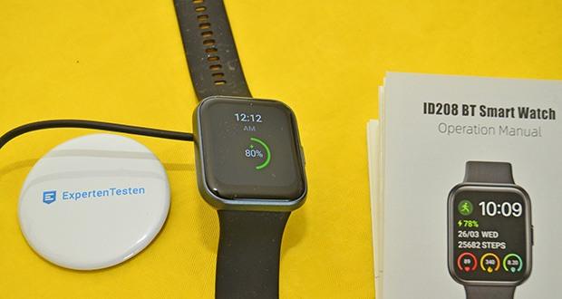Tensky Smartwatch 208BT im Test - Schlafstatus-Analyse, Geräuschüberwachung, Wettervorhersage, Wecker und Stoppuhr, Taschenlampenfunktion, Musik- und Kamerasteuerungsfunktionen und viel mehr