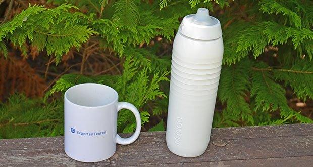 KEEGO Elastisches Titan Trinklasche 750ml weiß im Test - Unverfälschter Genuss: Titan erhält die Originalgeschmack des Getränks