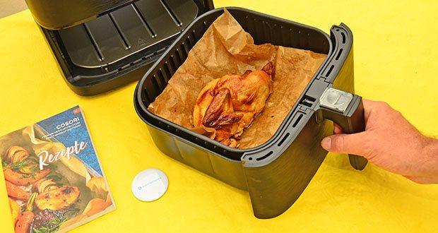Cosori 5,5-Liter Heißluftfritteuse im Test - Sorgt für knusprige und saftige Speisen