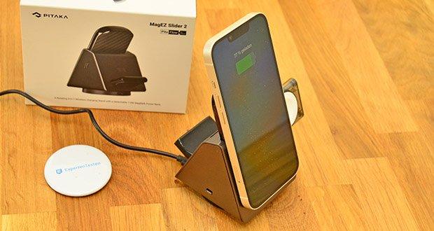 PITAKA MagEZ Slider 2 Ladestation & Powerbank für iPhone im Test - Hohe Kompatibilität mit iPhone 14/13/12 Serie und AirPods