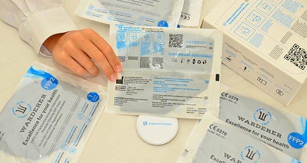 W WARDERER Premium FFP2 Maske Schwarz im Test - Hautfreundliche Materialien