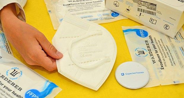 W WARDERER Premium FFP2 Maske Weiss im Test - Faltbar und leicht zu transportieren