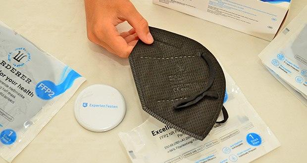 W WARDERER Premium FFP2 Maske Schwarz im Test - Atmungsaktiv und geruchsneutral