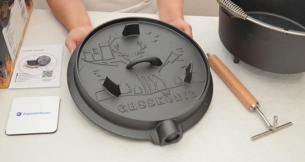 GUSSKÖNIG Dutch Oven 9L Set im Test - Robuster Gusseisen-Deckel