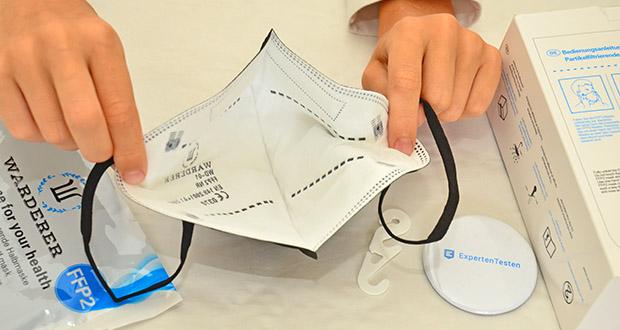 W WARDERER Premium FFP2 Maske Schwarz im Test - Effizientes 5-Lagen Filtersystem