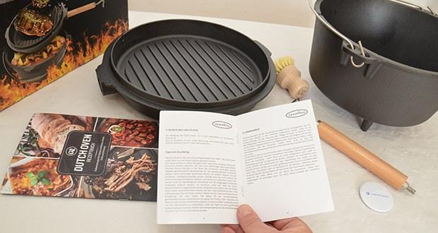GUSSKÖNIG Dutch Oven 9L Set im Test - Inklusive Rezeptbuch