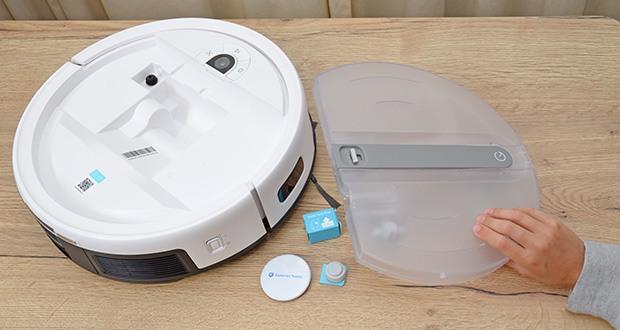 yeedi cube Saug- und Wischroboter mit Absaugstation im Test - GroĂźer 1-Liter-Wassertank