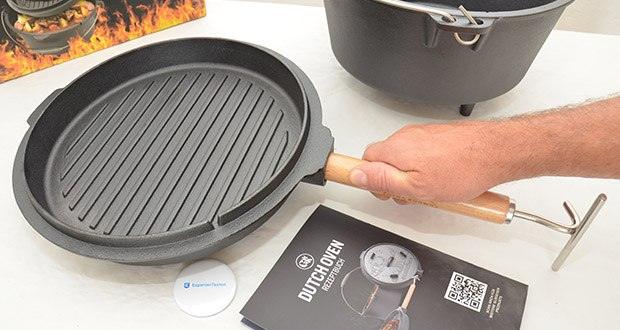 GUSSKÖNIG Dutch Oven 9L Set im Test - Deckel wird zur Pfanne