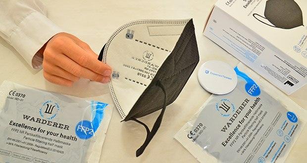 W WARDERER Premium FFP2 Maske Schwarz im Test - Modernes und schlichtes Design