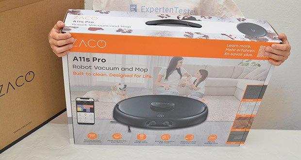 ZACO A11s Pro Saug- Wischroboter im Test - Kraftvolle 4000 Pa Saugleistung