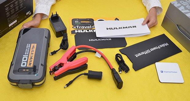 HULKMAN Alpha 100 Starthilfe im Test - Geeignet fĂĽr 10L Benzinmotoren / 10L Dieselmotoren