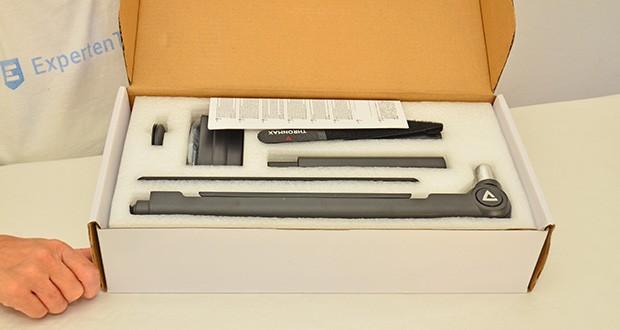 THRONMAX Twist Boom Arm S6 Mikrofon Stand im Test - Kompakte Verpackungsabmessungen