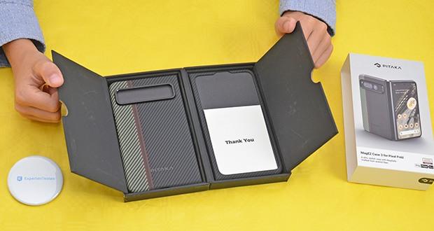 pitaka MagEZ Hülle für Pixel Fold Ouvertüre im Test - Verwendung von 600D Aramidfaser