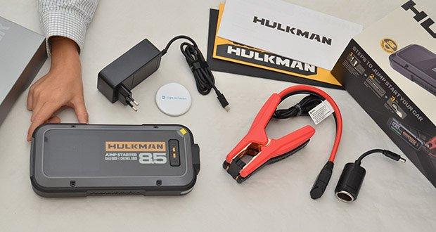 HULKMAN Alpha 85S Starthilfe im Test - Unterstützt 8,5L Benzinmotoren; Zuverlässig bei 6L Dieselmotoren