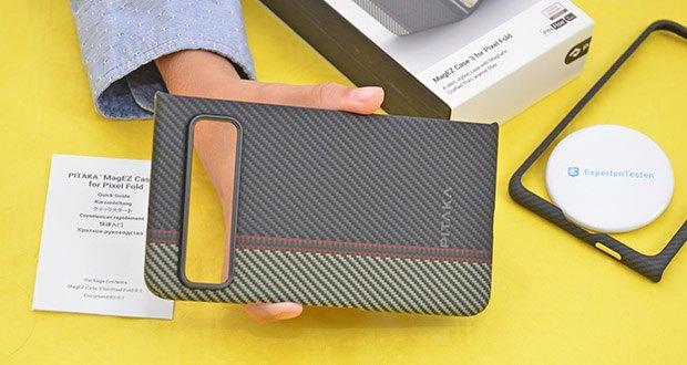 pitaka MagEZ Hülle für Pixel Fold Ouvertüre im Test - Stilvolles Fusion Weaving Design