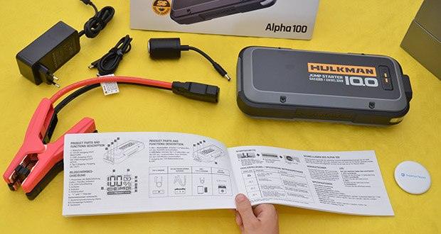 HULKMAN Alpha 100 Starthilfe im Test - Einfache Dreischritt-Bedienung