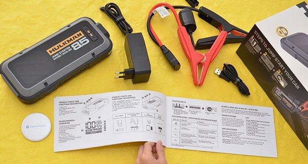 HULKMAN Alpha 85 Starthilfe im Test - Schnellstart in 3 Schritten