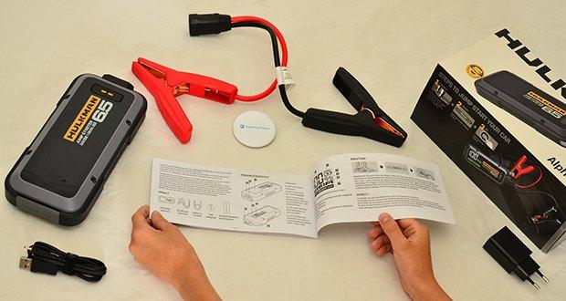 HULKMAN Alpha 65 Starthilfe im Test - Inklusive Bedienungsanleitung