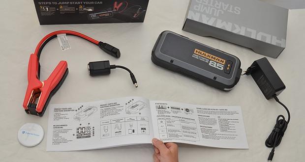 HULKMAN Alpha 85S Starthilfe im Test - Benutzerfreundliche Bedienungsanleitung