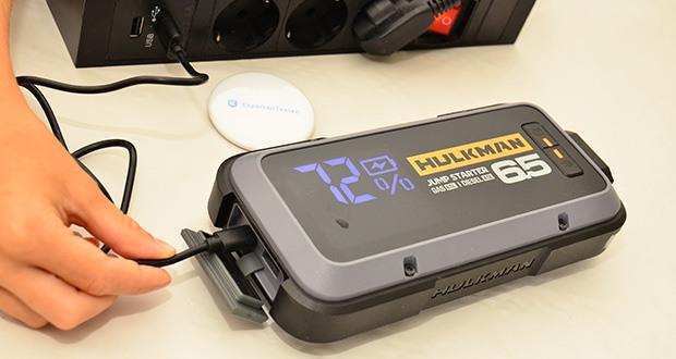 HULKMAN Alpha 65 Starthilfe im Test - Mit 10W Aufladegerät; Inklusive Typ-C USB Kabel