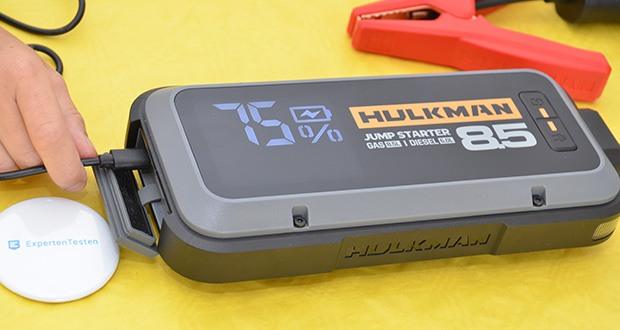 HULKMAN Alpha 85 Starthilfe im Test - Inkl. 65W Aufladegerät