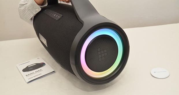 Tronsmart Bang Max Bluetooth Outdoor Lautsprecher im Test - 7 verschiedene LED-Farboptionen