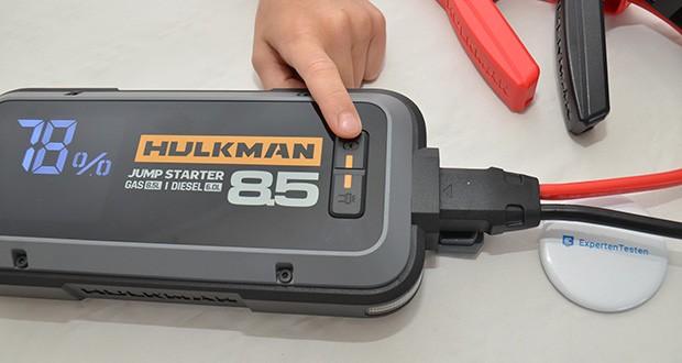 HULKMAN Alpha 85S Starthilfe im Test - Hervorragende 400 Lumen LED-Helligkeit