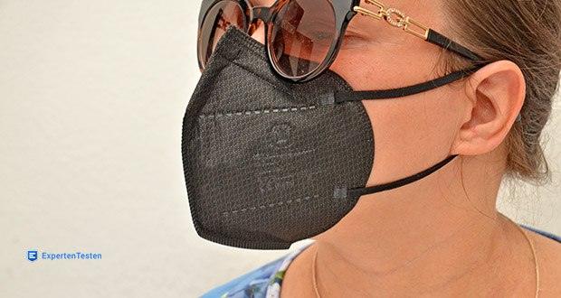 W WARDERER Premium FFP2 Maske Schwarz im Test - Filtereffizienz zwischen 98-99.9 %