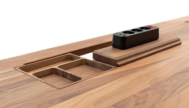 Einzigartige Tischplatten und einzigartige Zusatzfunktionen