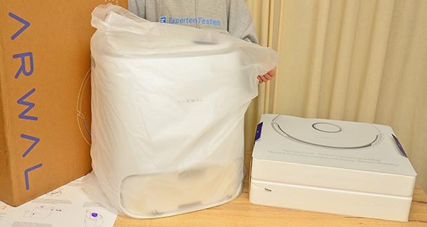 NARWAL Freo Saugroboter mit Wischfunktion und Dockingstation im Test - Umweltfreundliche Betriebsweise