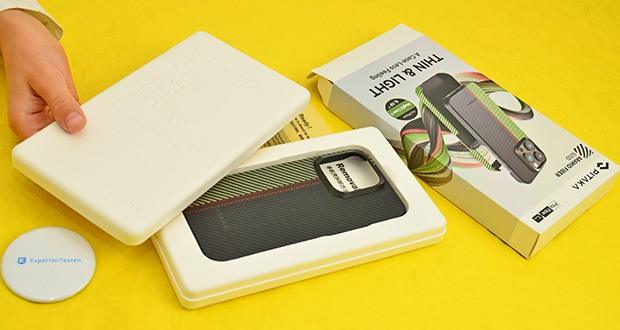 pitaka MagEZ Case 4 Hülle für iPhone 15 Pro Ouvertüre im Test - 100 % grüne Verpackung