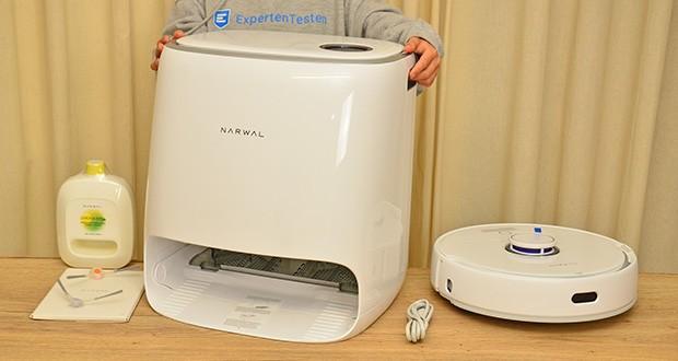 NARWAL Freo Saugroboter mit Wischfunktion und Dockingstation im Test - Stilvolles und modernes Design