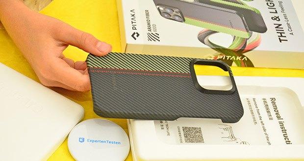 pitaka MagEZ Case 4 Hülle für iPhone 15 Pro Ouvertüre im Test - Ultraleicht (nur 19g)