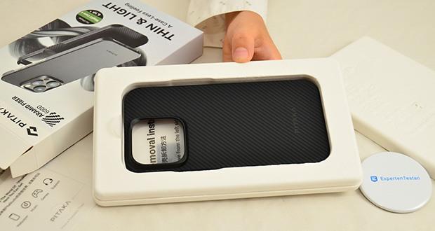 pitaka MagEZ Case 4 Hülle für iPhone 15 Pro Schwarz/Grau im Test - Flugzeugqualität Aramidfasern