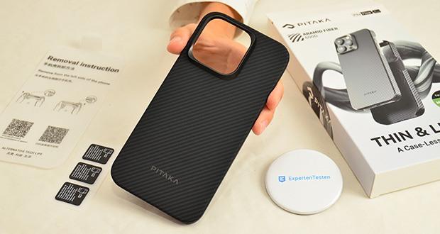 pitaka MagEZ Case 4 Hülle für iPhone 15 Pro Schwarz/Grau im Test - Minimalistisches Design