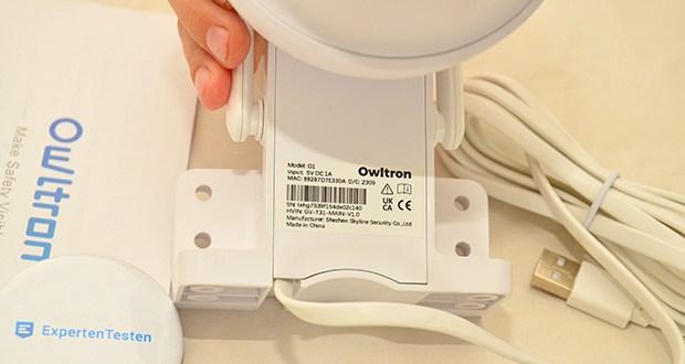 Owltron Überwachungskamera O1 Aussen im Test - Drei Sicherheitsmodi