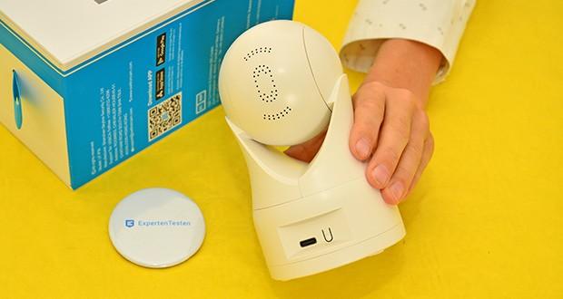 Owltron Überwachungskamera W1 Innen im Test - 110° vertikale Drehfunktion