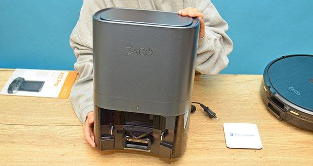 ZACO A10 Pro Saug- Wischroboter mit Absaugstation im Test - Automatische Absaugstation