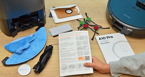 ZACO A10 Pro Saug- Wischroboter mit Absaugstation im Test - Individuelle Reinigungseinstellungen pro Raum
