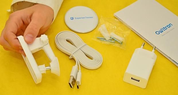 Owltron Überwachungskamera W1 Innen im Test - Umfangreiches Zubehör